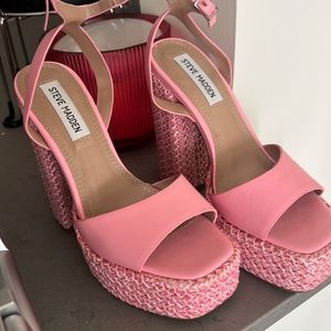 Steve Madden Pink Platforms